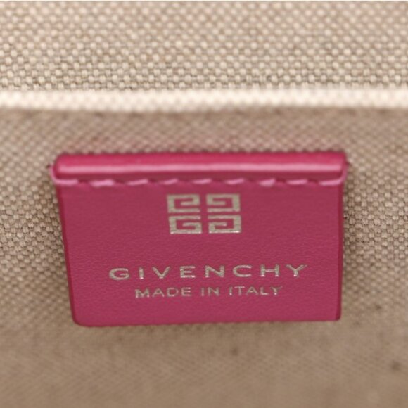Givenchy Canvas Mini G-Tote Shopping Tote in Neon Pink - Picture 5 of 8
